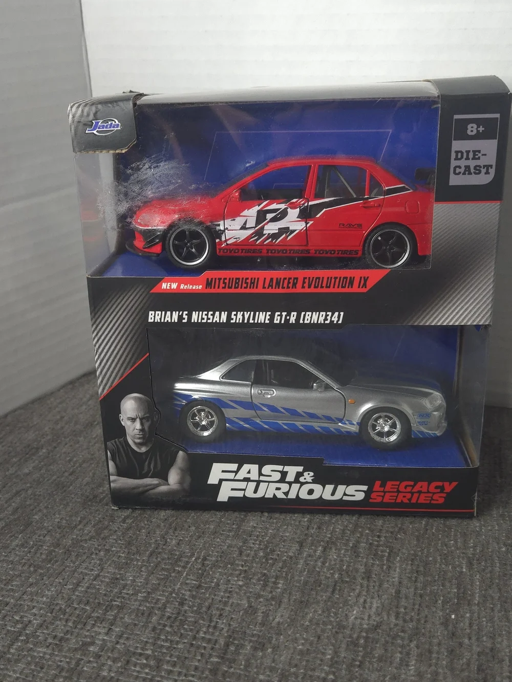 Jada Toys Fast & Furious Legacy Series 1:32 Die-Cast Twin Pack Mitsubishi & Niss